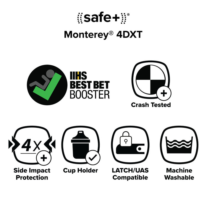 Siège d'appoint à dossier haut 2 en 1 Monterey® 4DXT