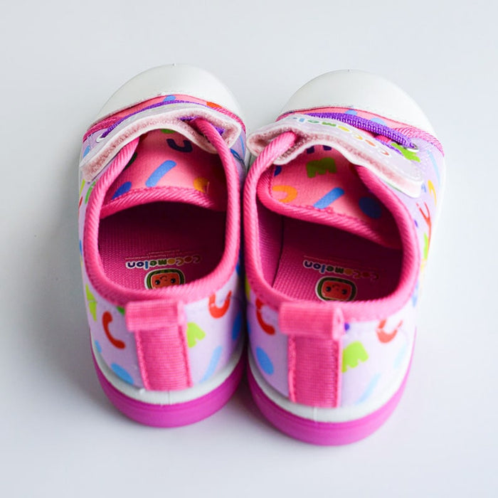 Kids Shoes Chaussures Cocomelon en toile canvas avec lumières pour fillettes