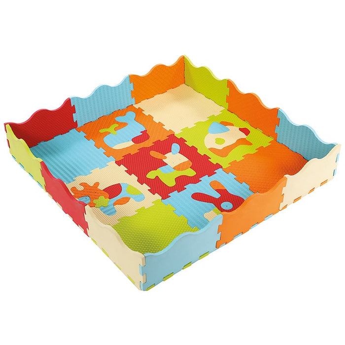 LUDI - Baby and Toddler Foam Play Mat Animal Puzzle