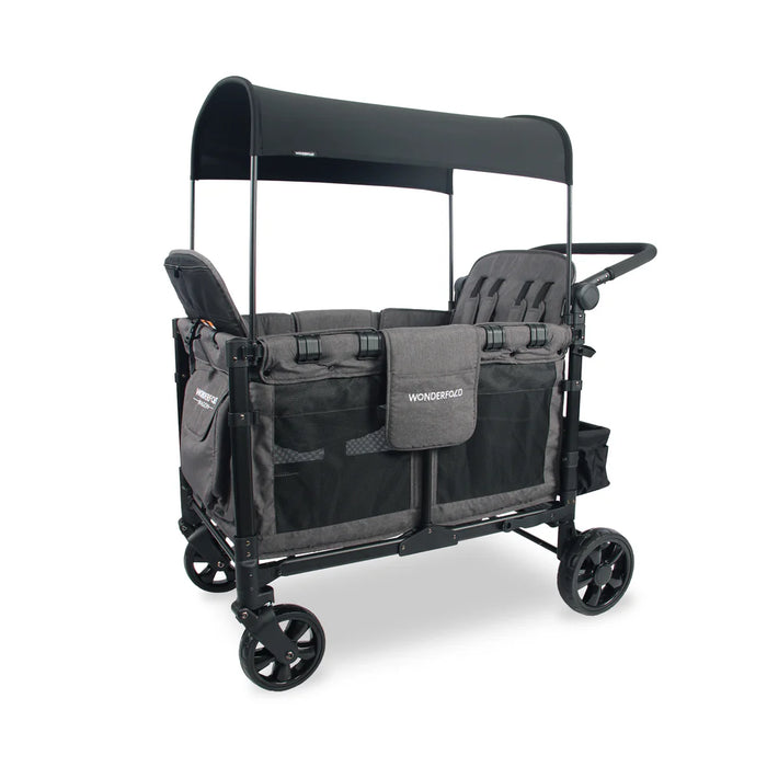 Wonderfold W4 ELITE Push Quad Stroller Wagon