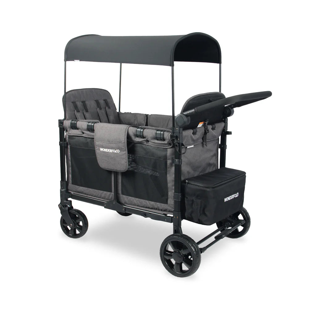 Wonderfold W4 ELITE Push Quad Stroller Wagon