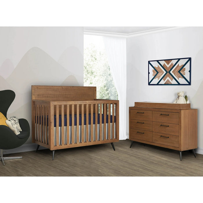 Dream On Me Evolur Stilnovo Mid Century 4-in-1 Convertible Crib