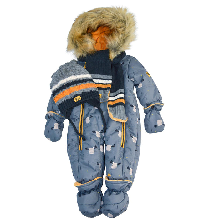 Combinaison de neige Blizz 1 pièce pour bébé garçons orignal (3m à 24m) - 22WBLI3213