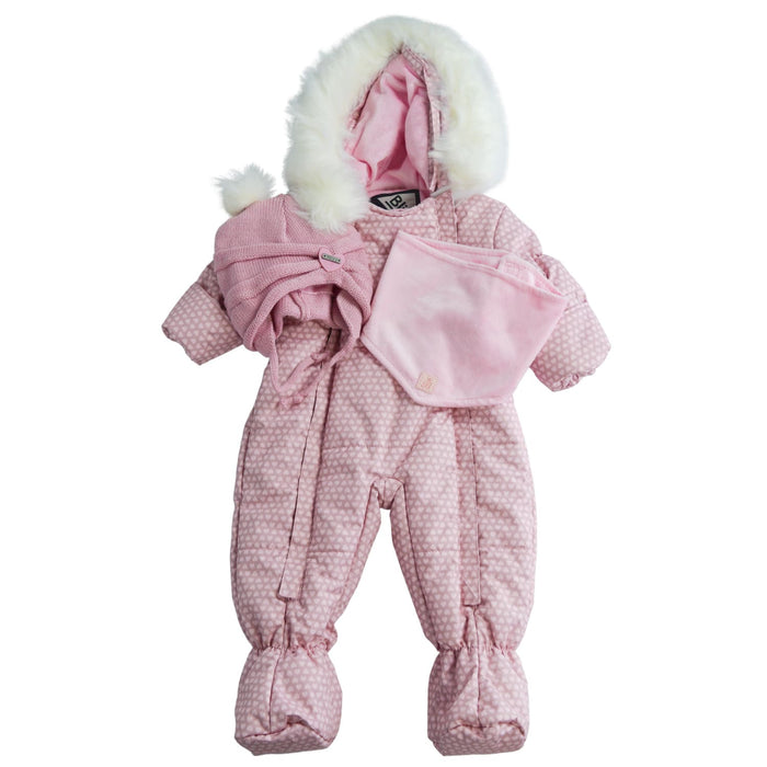 Blizz Baby Girls Little Hearts Snow Suit - 1 piece - (3m to 9m) - 22WBLI5221