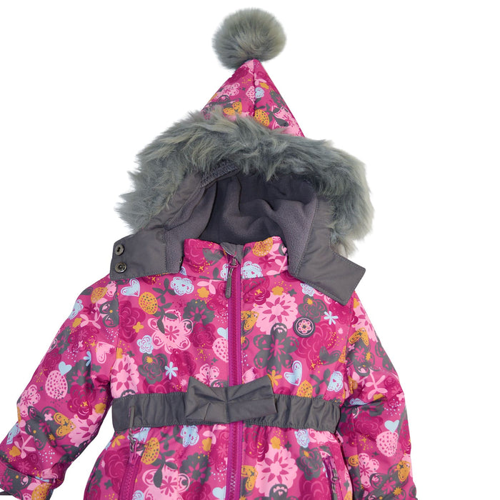 Blizz Toddler Girls with Pointy Hood Snow Suit (18m & 24m) - 22WBLI5223