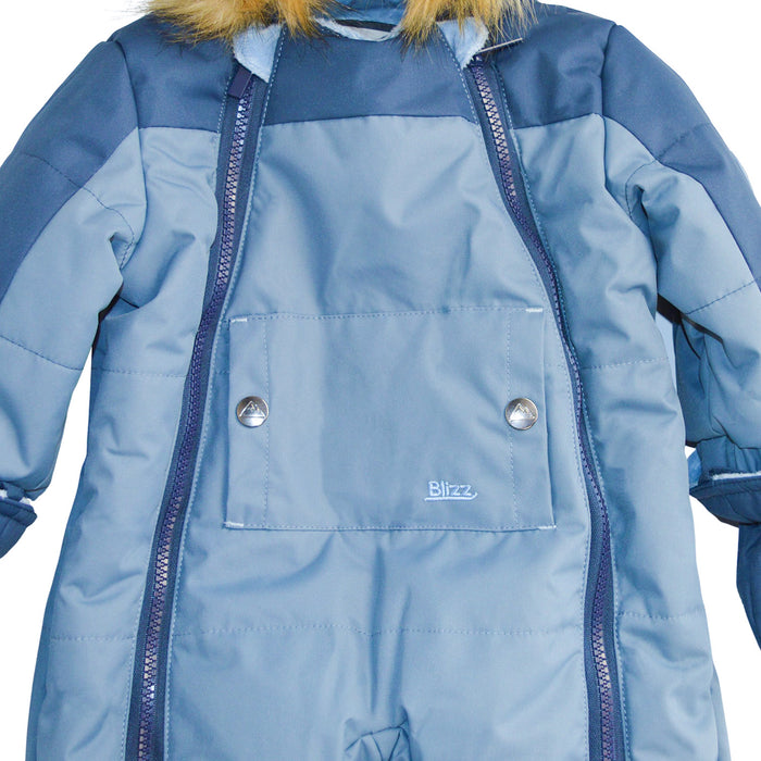 Combinaison de neige Blizz bleu 1 pièce pour bébé garçon (6m à 24m) - 24WBLI3423