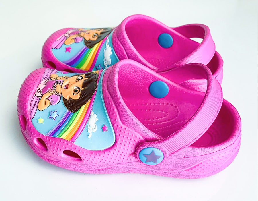 Kids Shoes Babouches Sabots de Dora l'Exploratrice pour fillettes