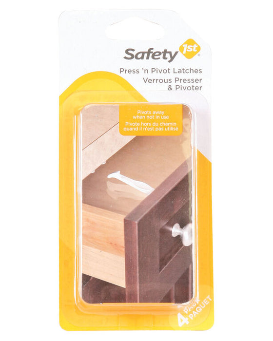 Safety 1st Press n' Pivot Latch - 4 Pack