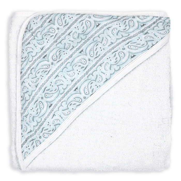 Necessities By Tendertyme Paisley Muslin Lined Hooded Towel