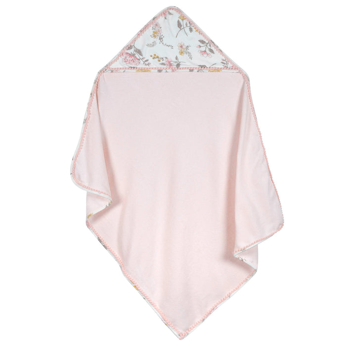 Just Born Lot de 3 serviettes à capuche à motif floral vintage pour bébé fille