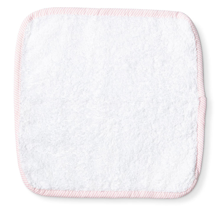 Baby Mode Signature Solid Washcloth with Striped Trim