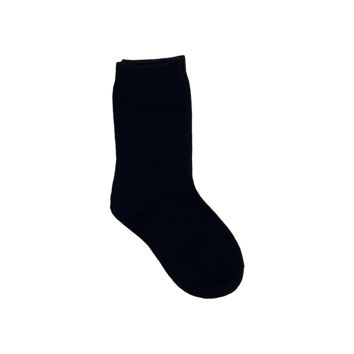 Boys Black Formal Crew Socks – Soft, Stylish, and Durable (Ages 1-14 Years)