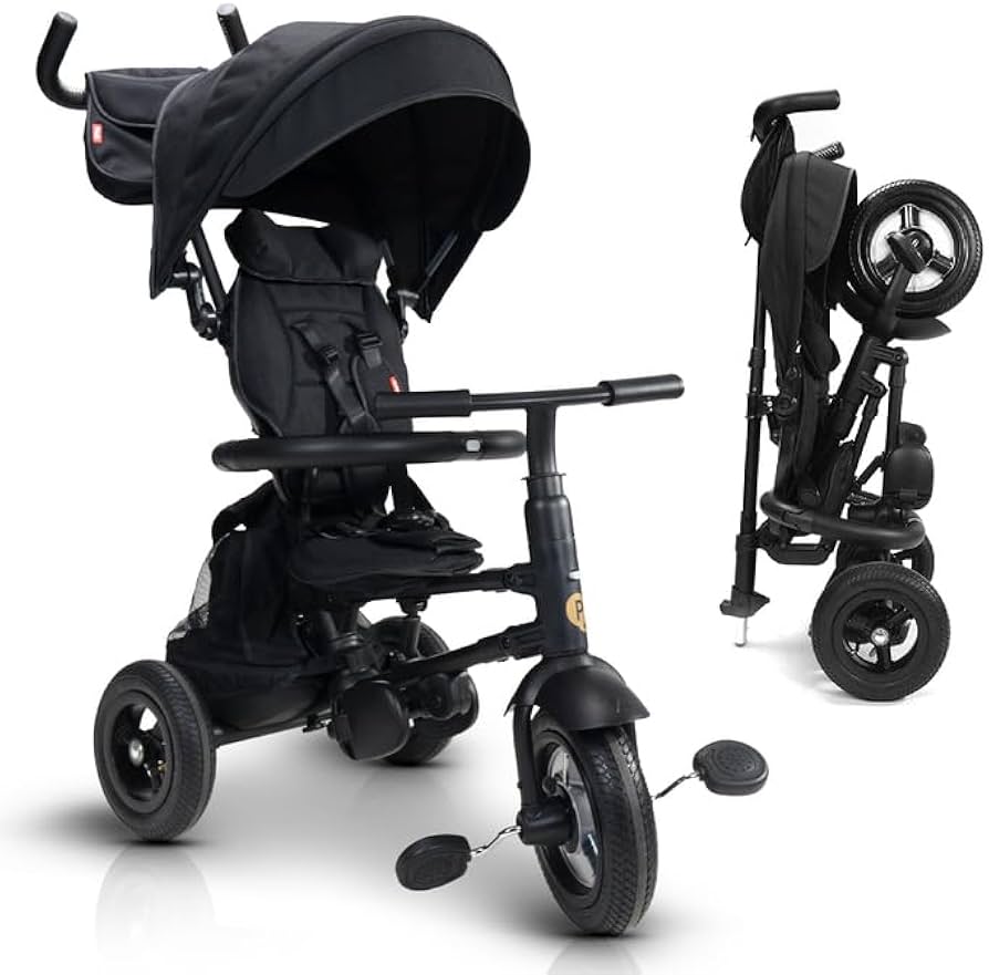 Q Play Rito Plus Folding Stroller Trike - Premium - 2023 Edition