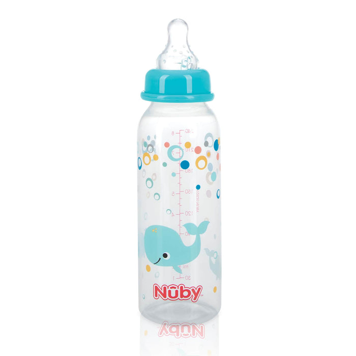 Nuby Non-Drip Baby Bottle Set - 8oz/240ml - 3 Pack