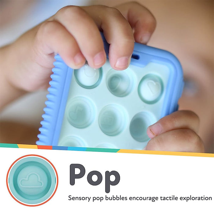 Nuby Téléphone jouet de dentition avec jeu sensoriel Giggle Bytes