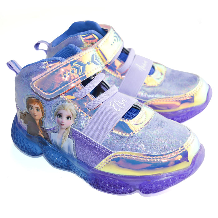 Chaussures sport lumineuses La Reine des Neiges de Disney pour filles Kids Shoes