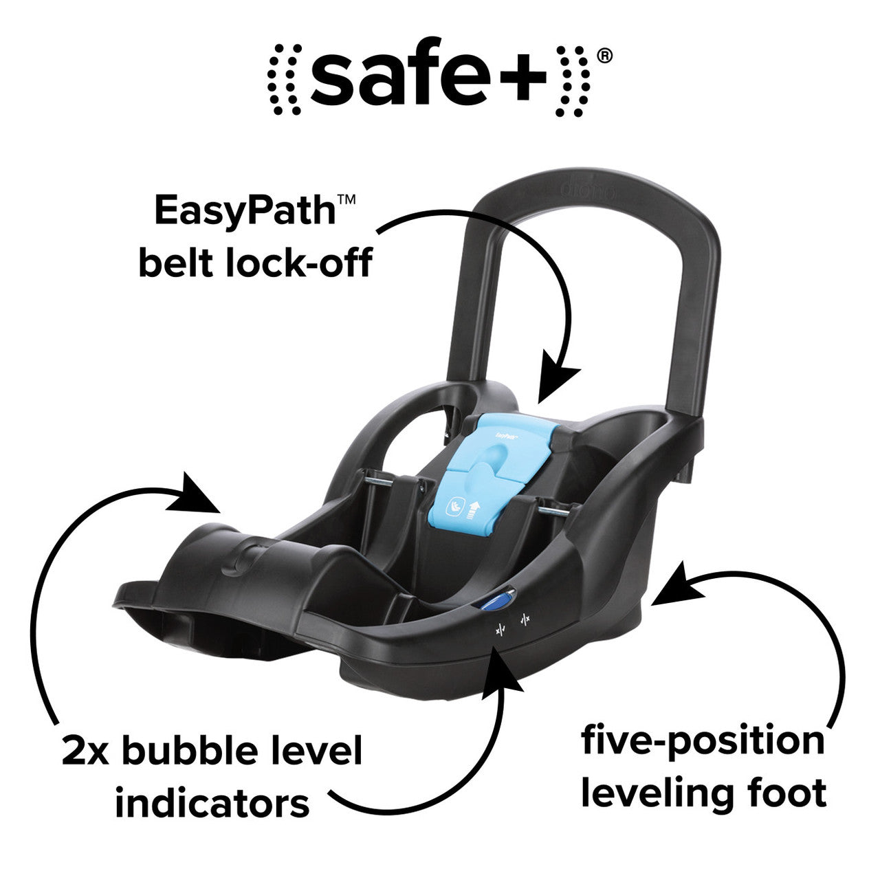 Diono Quantum 4 Travel System 3-in-1 with LiteClik 30 R SafePlus Infant Car Seat and Base