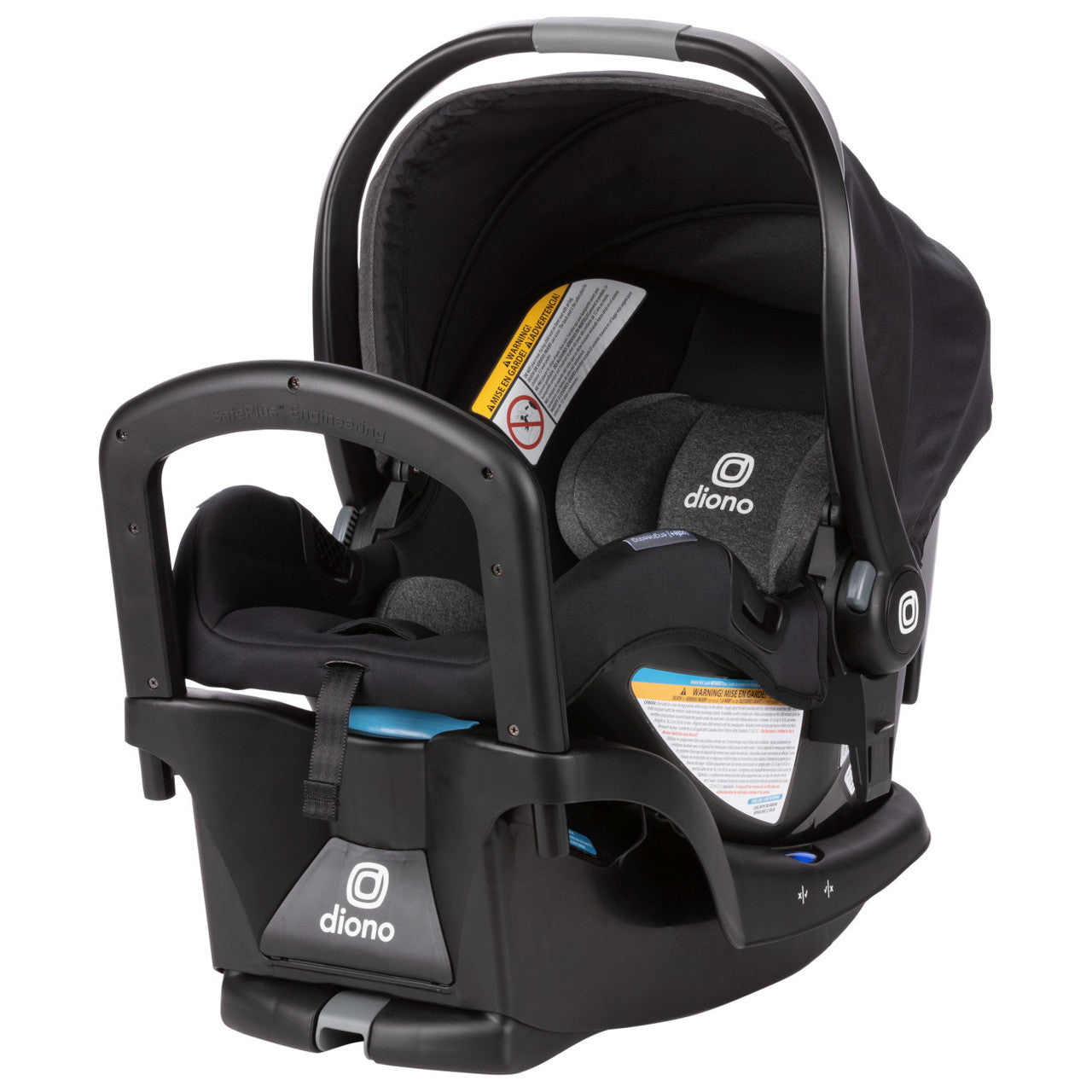 Diono Quantum 4 Travel System 3-in-1 with LiteClik 30 R SafePlus Infant Car Seat and Base