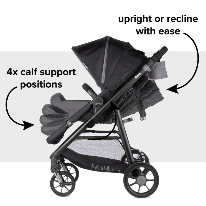 Diono Quantum 4 Travel System 3-in-1 with LiteClik 30 R SafePlus Infant Car Seat and Base