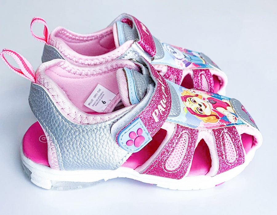 Kids Shoes Sandales Patte Patrouille avec lumières pour fillettes