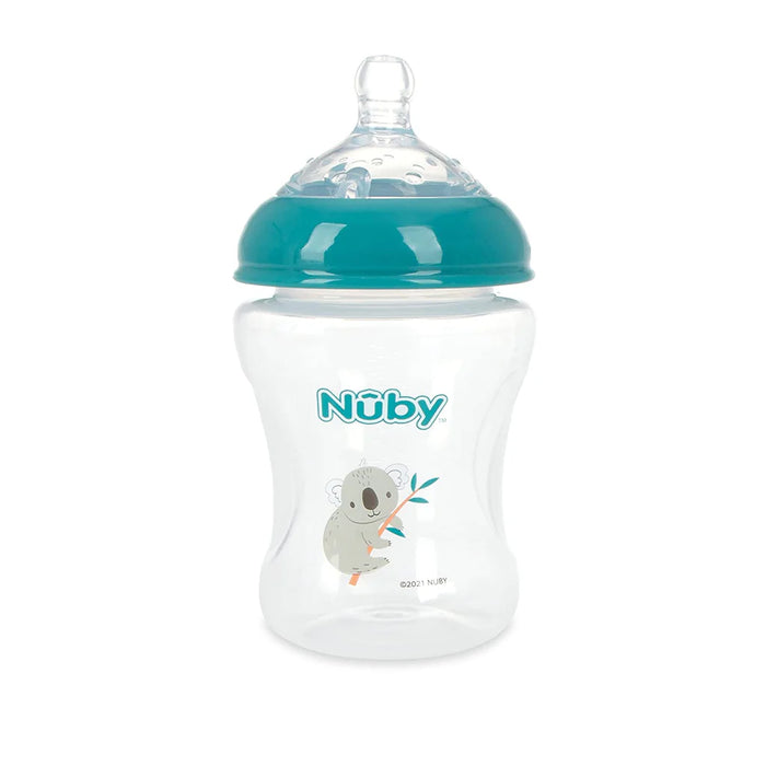 Biberons pour bébé Nuby avec tétine à débit lent - Lot de 3 - 8 oz