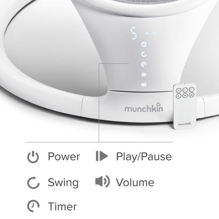 Balançoire pour bébé Munchkin avec Bluetooth