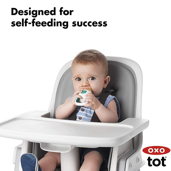 Oxo Tot Tétine Grignoteuse en silicone à aliments frais pour bébé - Bleu sarcelle