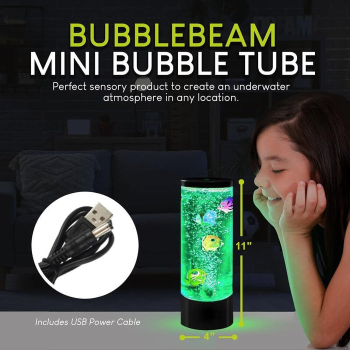 FDMT Bubblebloom - Mini Bubble Tube with Moving Fish