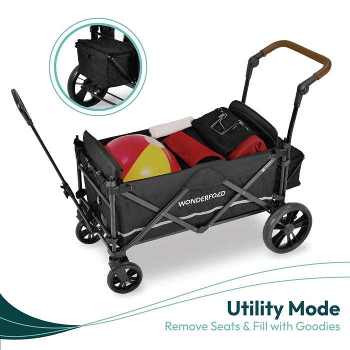 Wonderfold X2 - Push & Pull Double Stroller Wagon