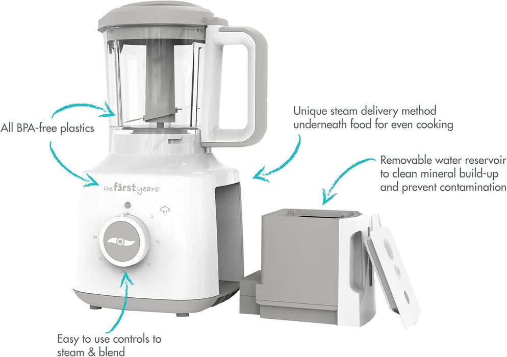 The First Years 2-in-1 Baby Food Maker and Steamer - 3.5 Cup Capacity