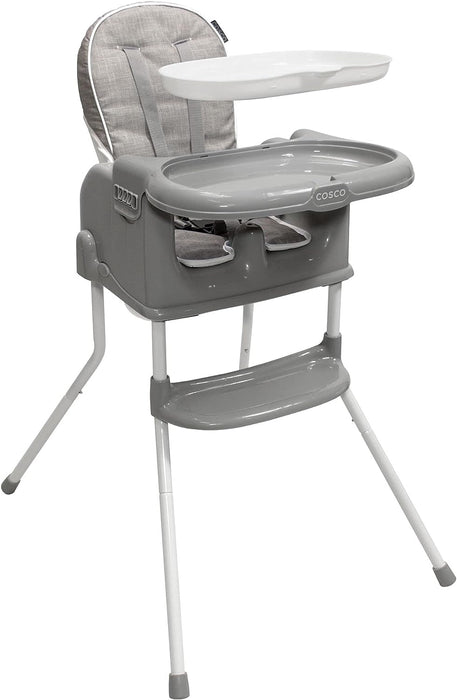 Cosco Chaise haute pour bébé 4 en 1 Sit Smart - Ardoise lin