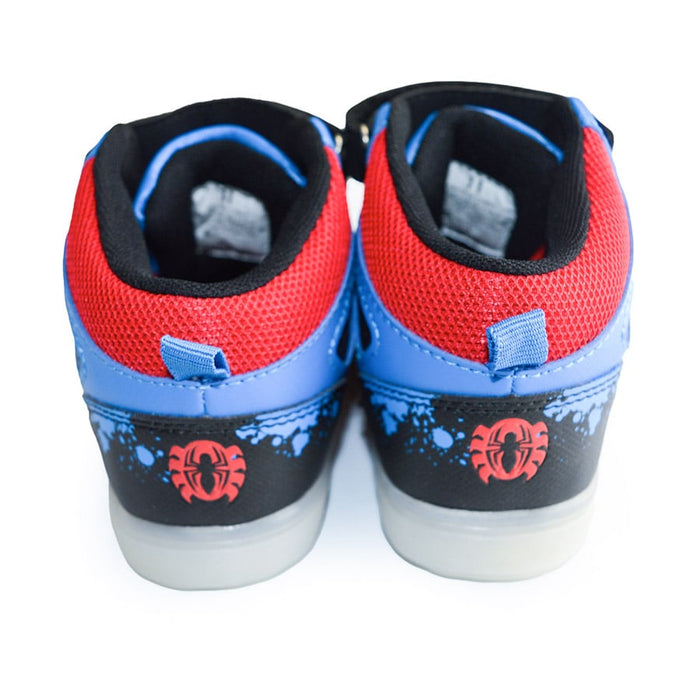 Kids Shoes Spider-Man Youth Boys High Top Light-up Sports Shoes