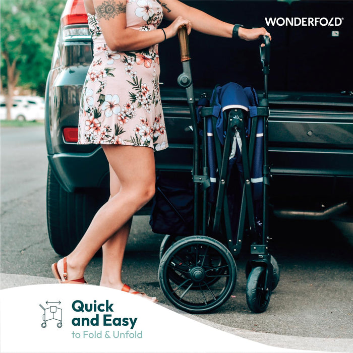 Wonderfold X2 - Push & Pull Double Stroller Wagon