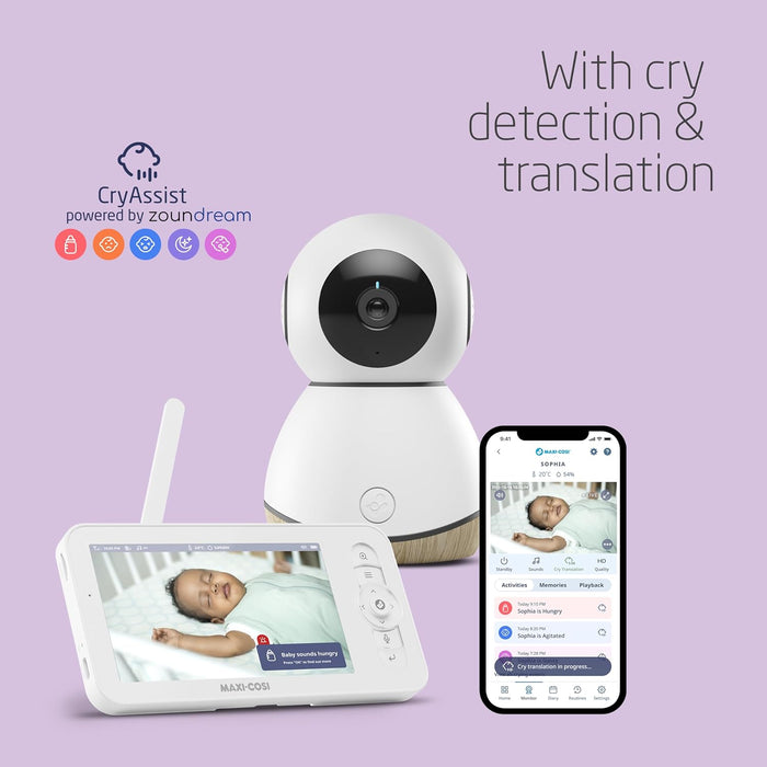 Maxi-Cosi See Pro 360° Baby Monitor & Parent Unit With CryAssist Technology