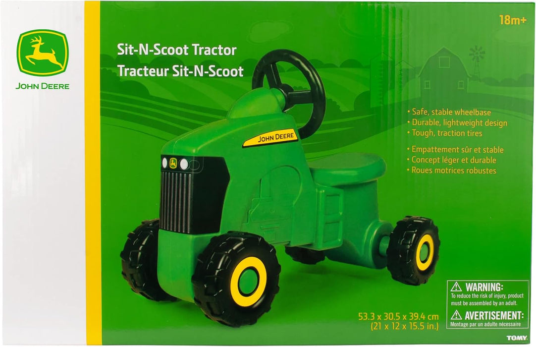 John Deere - Tracteur Sit-N-Scoot John Deere - Jouet à enfourcher pour enfants