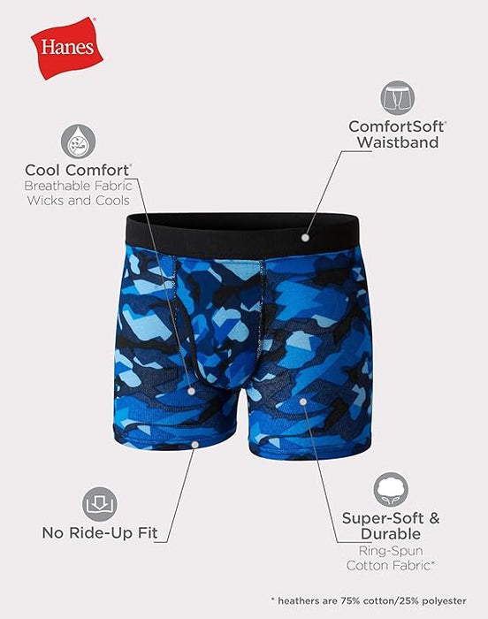 Sous-vêtements boxers pour grands garçons ComfortSoft de Hanes - Pqt de 3