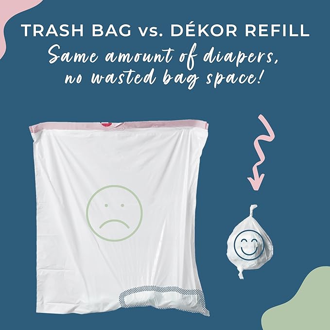 Dekor Refill Pack for Dekor Classic DIaper Pail (2 Pack)