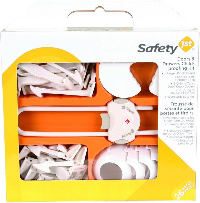 Safety 1st Kit de sécurité enfant pour portes et tiroirs - 26 pièces