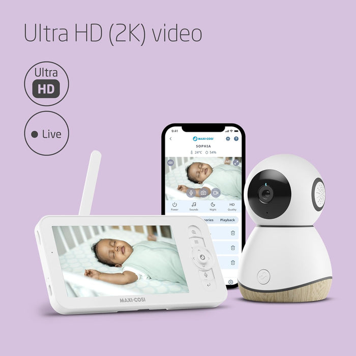 Maxi-Cosi See Pro 360° Baby Monitor & Parent Unit With CryAssist Technology