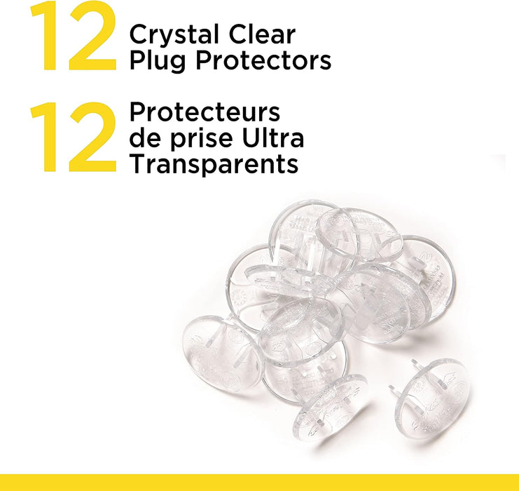 Safety 1st Crystal Clear Plug Protectors-12pk