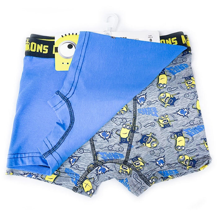 Jellifish Minions Boys Assorted Boxer Briefs - 2 Pack