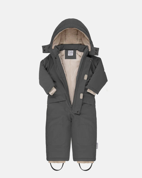 7 A.M. Toddlers & Kids Snow Jumpsuit - Benji Plush - Smokey