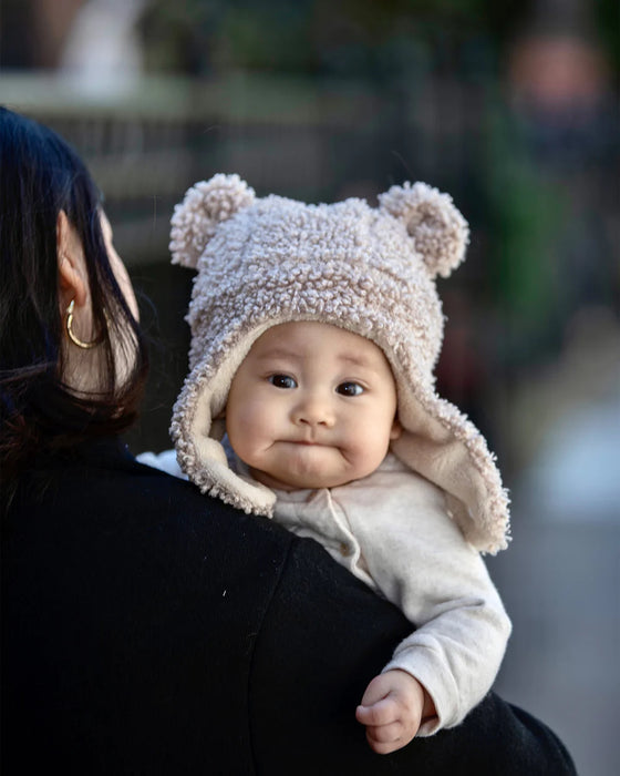 7 A.M. The Cub Set - Teddy - Baby Hat & Mitts Set