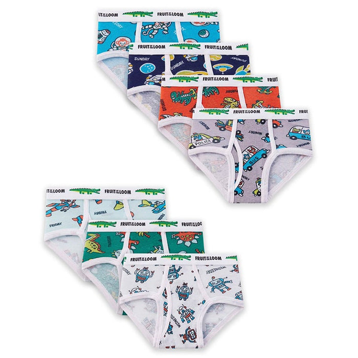 Fruit of the Loom Toddler Boys Fashion Briefs - 7 Pack