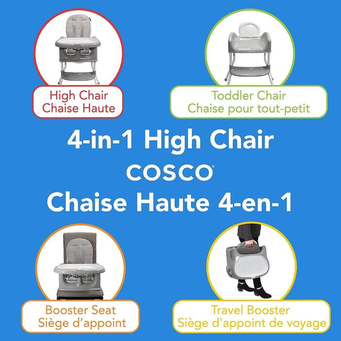 Cosco Sit Smart 4 In 1 High Chair - Linen Slate