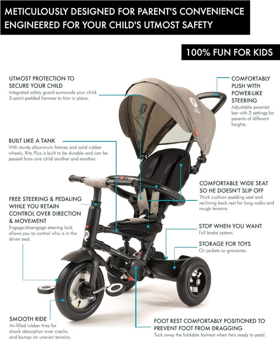 Q Play Rito Plus Folding Stroller Trike