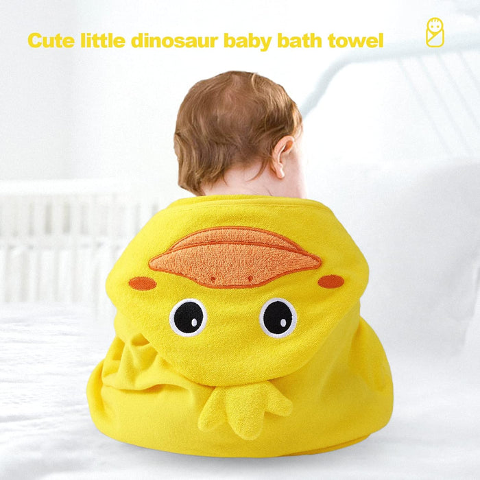 Precious Moments Hooded Yellow Duck Towel & Washcloth Set - 5 Pieces