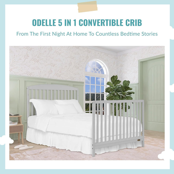 Dream On Me Odelle 5-in-1 Convertible Crib