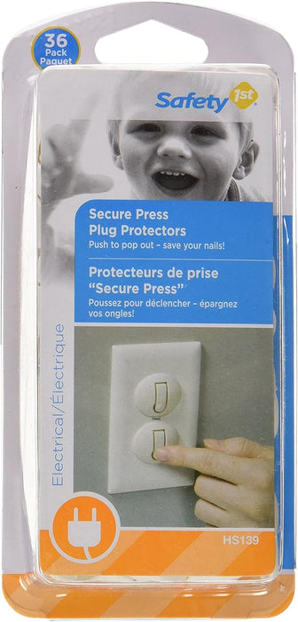 Safety 1st Secure Press Plug Protectors - 36 Pack