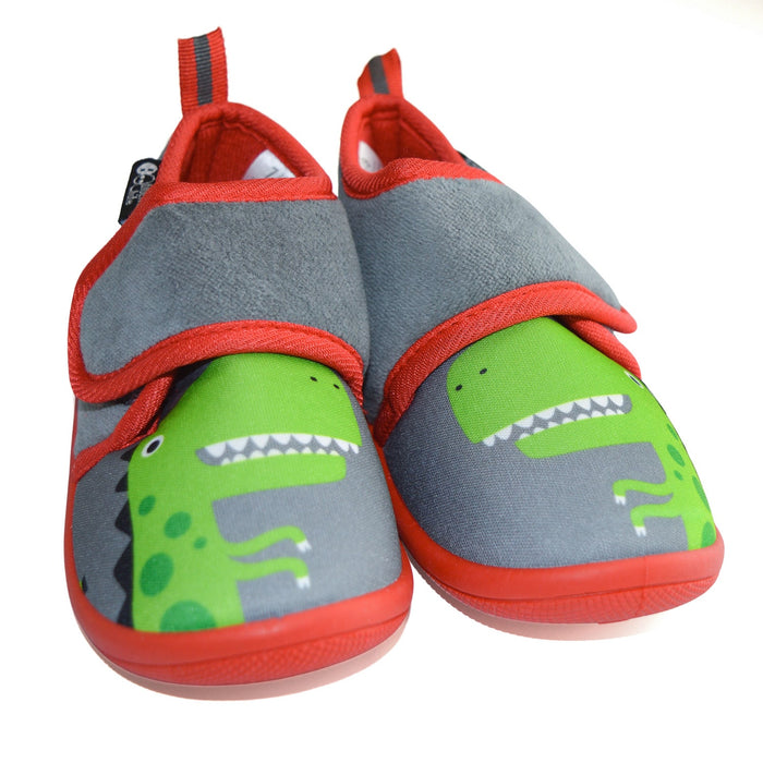 Chaussons antidérapants Dino T-Rex de garderie pour tout-petits Kids Shoes (5-6T à 11-12T)